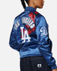 Pro Standard Los Angeles Dodgers Roses Satin Jacket Dark Blue