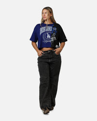 New Era Women's Los Angeles Dodgers Team Split T-Shirt Blue/Black