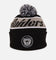 Mitchell & Ness Las Vegas Raiders Team Pom Beanie Black/Grey