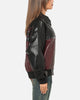 Ed Hardy Voltage Bomber Jacket Black/Burgundy