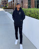 Carré Rugueux Distressed Skinny Jeans Black