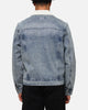 Saint Morta Gothic Distressed Denim Jacket Dirty Denim