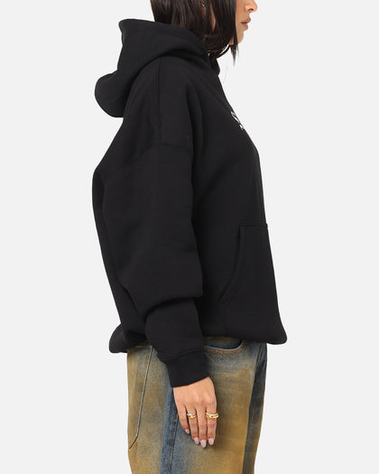 Saint Morta Gothic Stack Boxy Hoodie Black