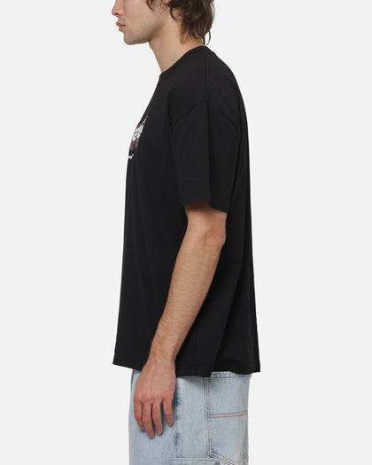 Carre Illusion T-Shirt Solid Black