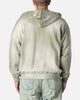 MNML Faded Basic Zip Up Hoodie Washed Olive