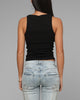 Loiter Women's Hybrid Scoop Neck Tank Black