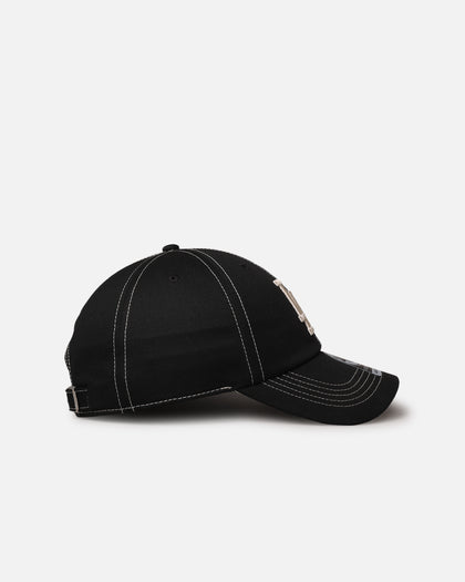 47 Brand Los Angeles Dodgers 'Contrast Stitch' 47 Clean Up Strapback Black/Bone