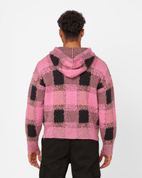 XXIII Dalas Plaid Hoodie Pink/Black