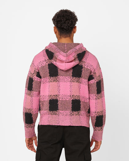XXIII Dalas Plaid Hoodie Pink/Black
