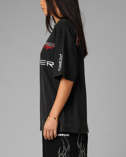 Loiter Racing Premium T-Shirt Charcoal