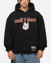 Mitchell & Ness Queensland Maroons 27 X Series Vintage Hoodie Black