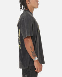 West Coast Choppers Camo Cross T-Shirt Black Acidwash