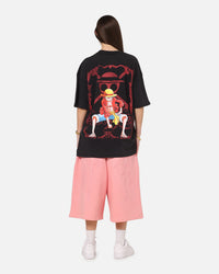 73Studio X One Piece Luffy Vintage T-Shirt Off Black