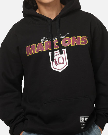 Mitchell & Ness Queensland Maroons 27 X Series Vintage Hoodie Black