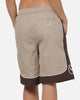 Carre Script Boardshorts Brown