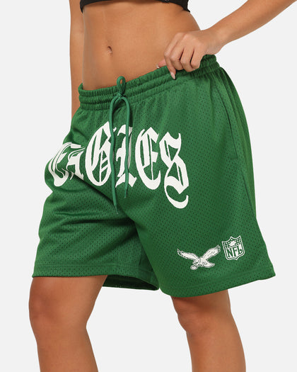 Mitchell & Ness Philadelphia Eagles Arch Script Shorts Green