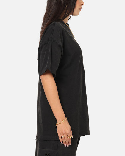 Saint Morta Fray Boxy T-Shirt Vintage Black