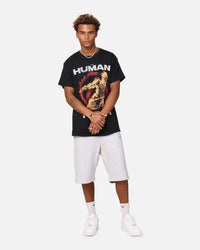Goat Crew Marvel Fantastic Four Human Torch Fire T-Shirt Black