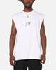 Carre Panelled Muscle T-Shirt White