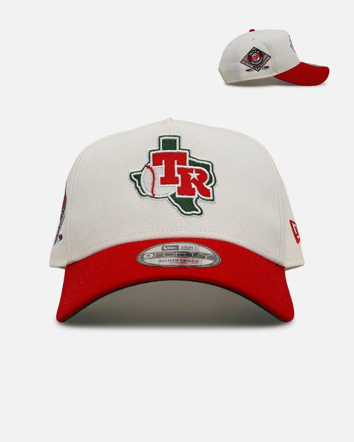 New Era Texas Rangers 'Strawberry' 9FORTY A-Frame Snapback Chrome/Red