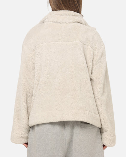 Nike Women's Sportswear Essential High-Pile Fleece Jacket Light Bone