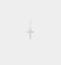 Saint Morta Mini Cross Earring Iced White Gold