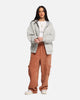 XXIII Boucle Tweed Zip Hoodie Grey Marle