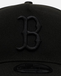 New Era Boston Red Sox 'Easy Black' 9FORTY A-Frame Snapback Black/Black