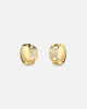 Guess Mainline 15mm 4G Pave Earrings Gold