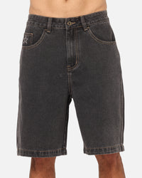 X-Large Bubble Bull Denim 91 Shorts Washed Black