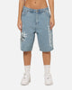 Von Dutch Skull Jean Shorts Mid Blue Denim