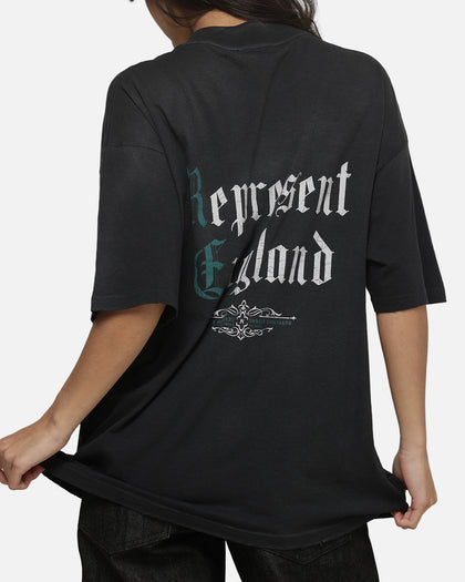 Represent Private Members T-Shirt Stained Black