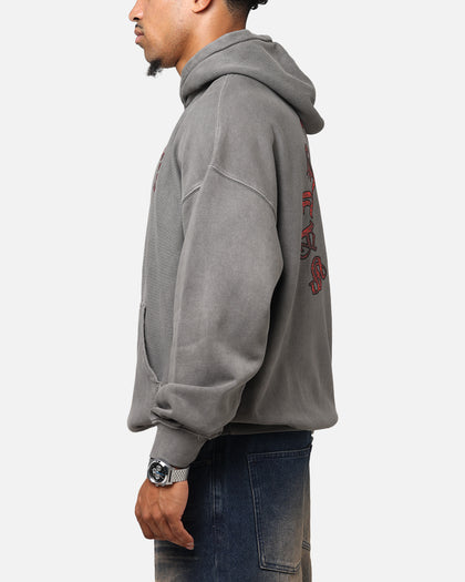 Saint Morta Worldwide Boxy Hoodie Washed Charcoal