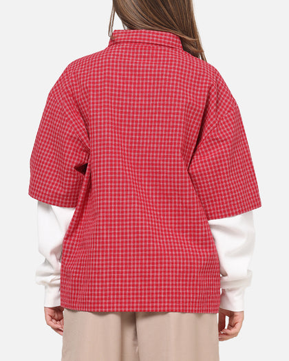 Carre Archive Layered Shirt Red Plaid