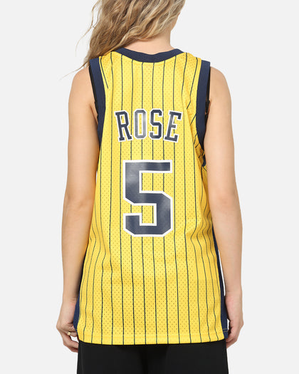 Mitchell & Ness Indiana Pacers Jalen Rose #5 Swingman Road Jersey Yellow