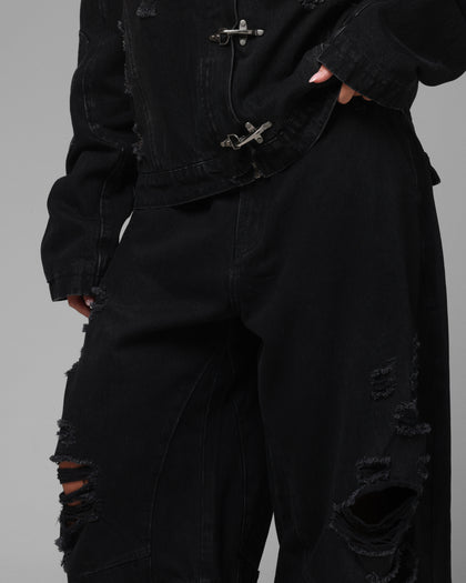 Loiter Thrasher Pants Washed Black