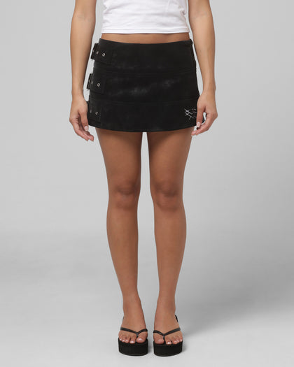 Loiter Women's Buckled Up Skirt Black