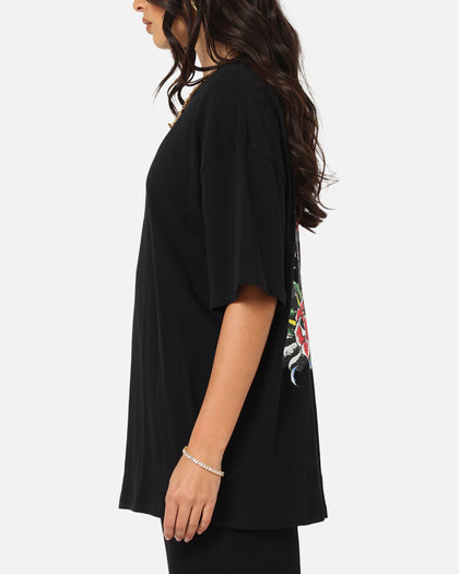 Ed Hardy Panther Ray T-Shirt Black
