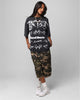 Loiter Metal Stacked Vintage T-Shirt Vintage Black