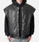 MNML Leather Bomber Vest Black