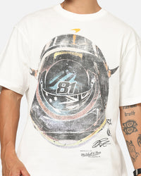 Mitchell & Ness X Mclaren Piastri Helmet T-Shirt Vintage White