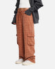 XXIII Boucle Tweed Cargo Pants Rust