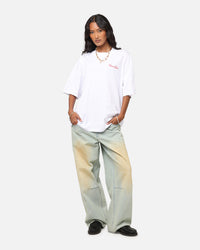 Carre Side Script Oversized T-Shirt White/Red