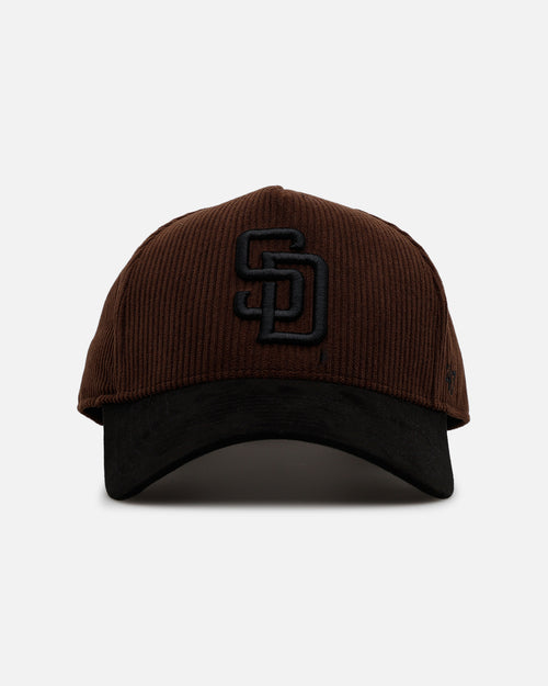 47 Brand San Diego Padres 'Barren' Offside DT Corduroy Snapback Brown/Black