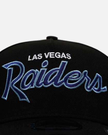 New Era Las Vegas Raiders 'Black And Sky Blue' 9FORTY A-Frame Snapback Black/Sky Blue