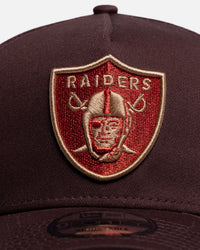 New Era Las Vegas Raiders 'Choc Cherry' 9FORTY A-Frame Snapback Dark Brown