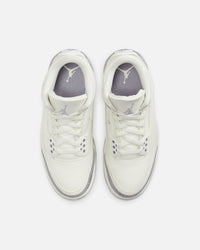 Jordan Women's Air Jordan 3 Retro "Metallic Silver" Sail/Cement Grey