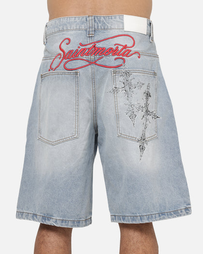 Saint Morta Amplus Devotion Denim Jorts Vintage Blue