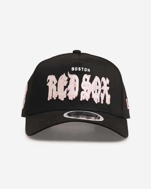 New Era Boston Red Sox 'Drip Glow Script' 9FORTY A-Frame Snapback Black/Pink