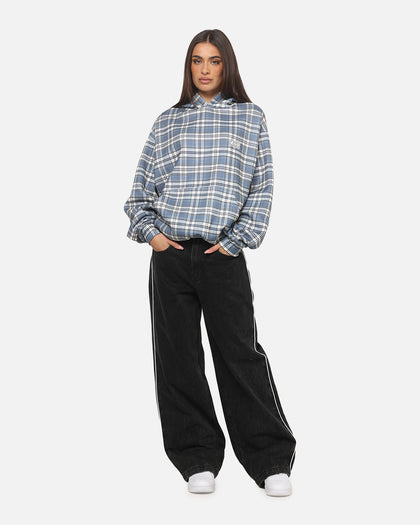 Carre Gridline Hoodie Blue-plaid